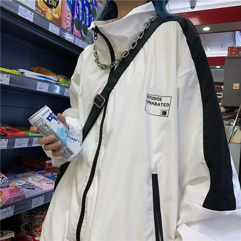 Top Trends: HOUZHOU Harajuku Jacket Women Oversize Japanese Zipper Windbreaker Y2k Streetwear Kpop Track Jackets Gothic Style Korean Fashion Shoppable Styles