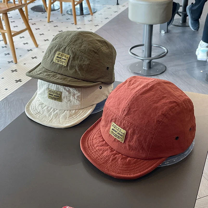 Top Trends: Breathable Short Brim Baseball Cap Male And Female Overalls All-Match Soft Top Hip Hop Peaked Cap Female Soft Brim Fashion Cap Shoppable Styles