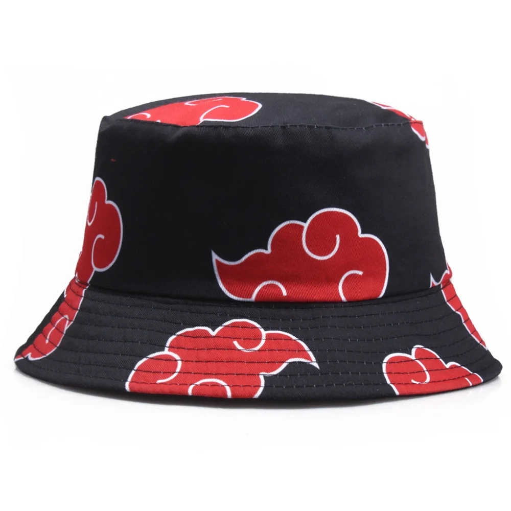 Top Trends: Rimiut Red Cloud Anime Cartoon Embroidery Bucket Hat Cotton Custom Men Women Sun Protect Fishing Hats LOGO Summer Caps Shoppable Styles