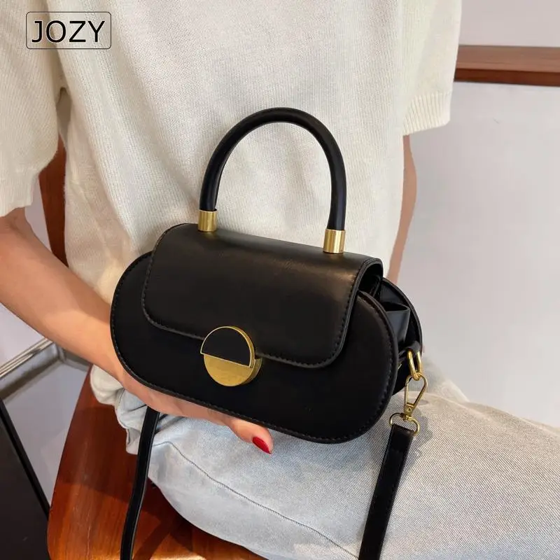 Top Trends: JOZY Contrasting Colors Shoulder Bags For Women Luxury Designer 2023 Fashion Short Handle Tote Small PU Leather Crossbody Bag Shoppable Styles - Image 4