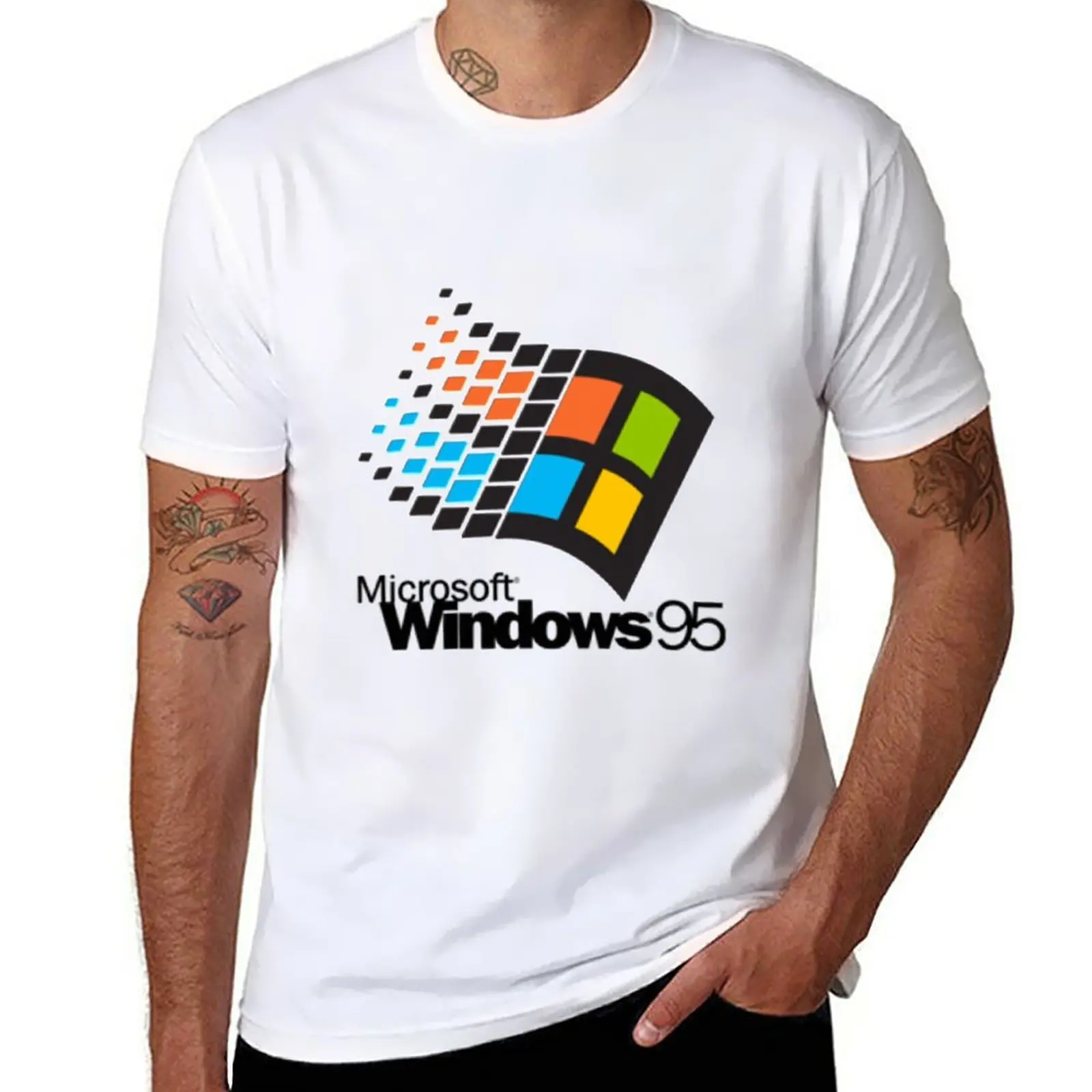 Top Trends: Windows 95 Small T-Shirt Summer Top Blouse Oversized T Shirts Mens T Shirts Casual Stylish Shoppable Styles