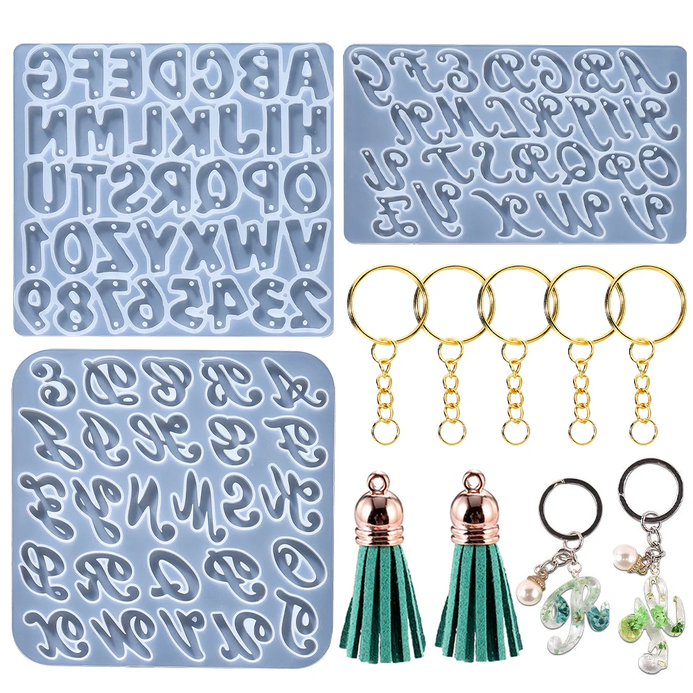 Top Trends: Alphabet Epoxy Resin Silicone Mold 26 English Letter Number Mould DIY Keychain Earring Pendant Epoxy Resin Jewelry Crafts Mold Shoppable Styles