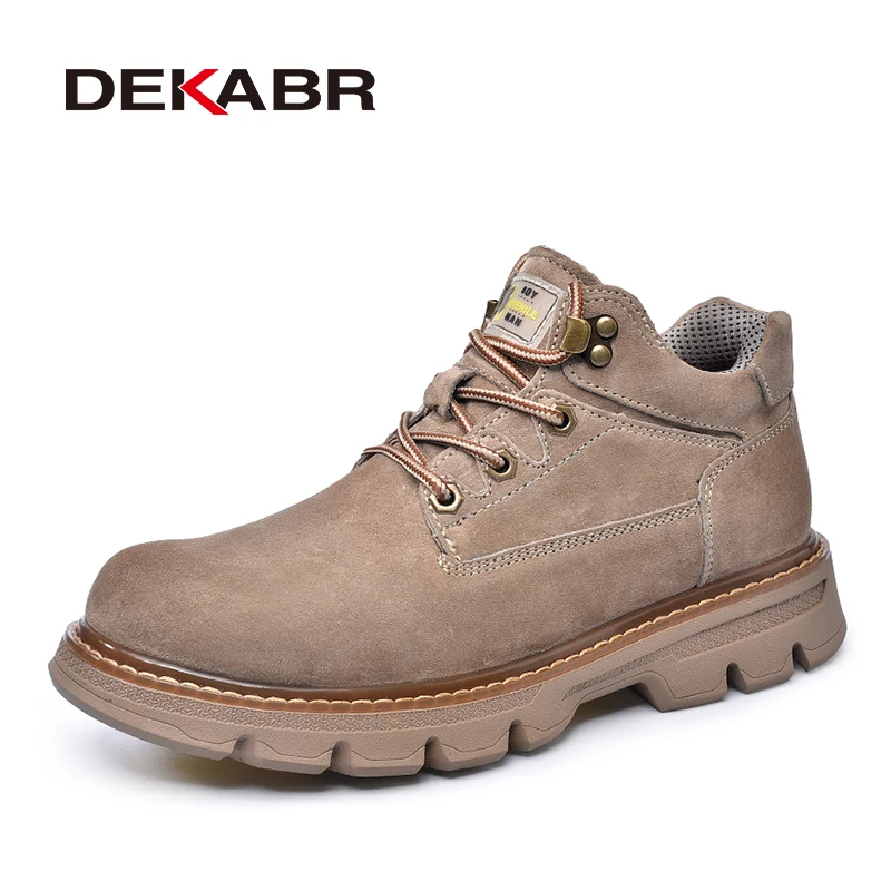 Top Trends: DEKABR Men's Boots Genuine Leather Soft Sole Comfortable Autumn Winter Ankle Boots Classical Outdoor Casual Shoes For Men Shoppable Styles