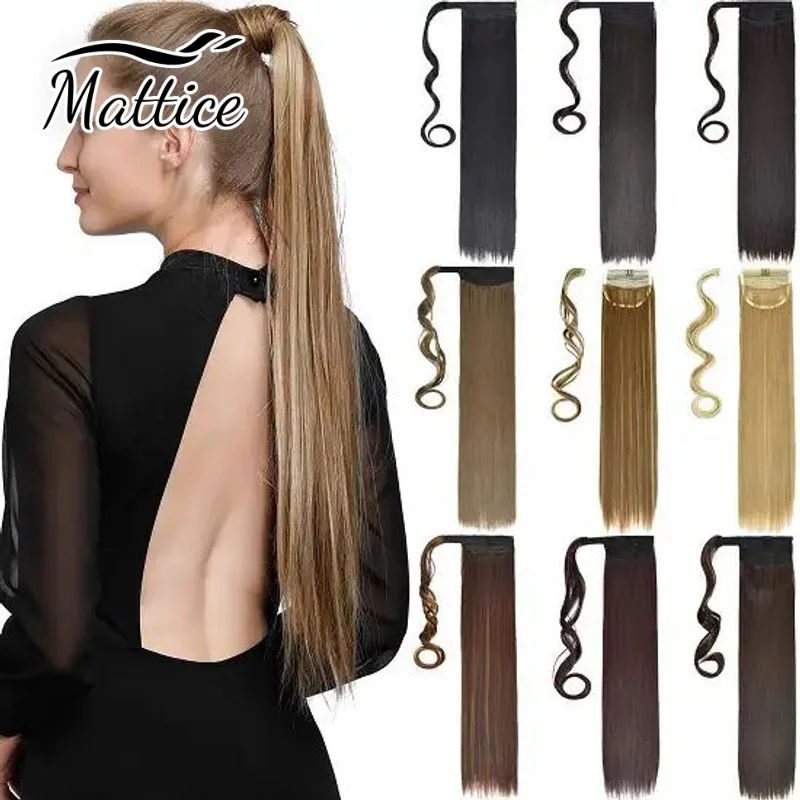 Top Trends: Ponytail Human Hair Extensions Straight Blonde Brown Black Wrap Around Clip In Hair Extensions Natural Remy Hair 12-26Inch Shoppable Styles