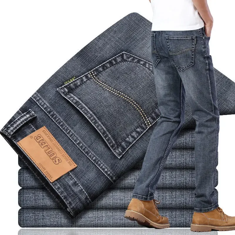 Top Trends: Summer Men Jeans Pants Black Gray Denim Pants Y2K Men's Casual Pants Clothing Trousers Wholesale Shoppable Styles