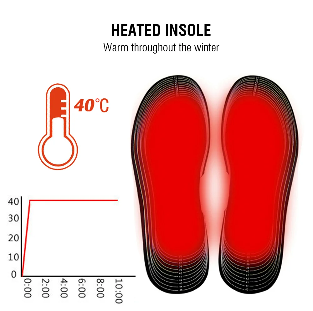 Top Trends: Winter Heated Insoles Electric Battery Heating Warm Shoes Inserts Free Cut Carbon Fiber Foot Pads Thermal Heater Insoels Shoppable Styles - Image 6