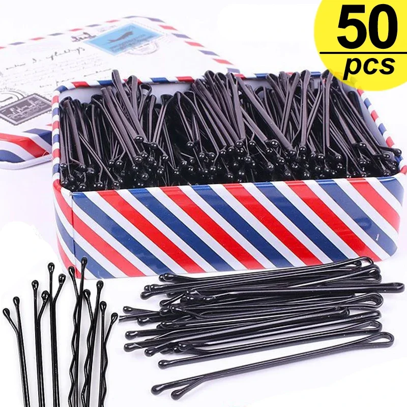 Top Trends: Black Hairpins For Women Hair Clip Lady Bobby Pins Invisible Wave Curly Bride Disposable Hairgrip Barrette Hair Clips Shoppable Styles