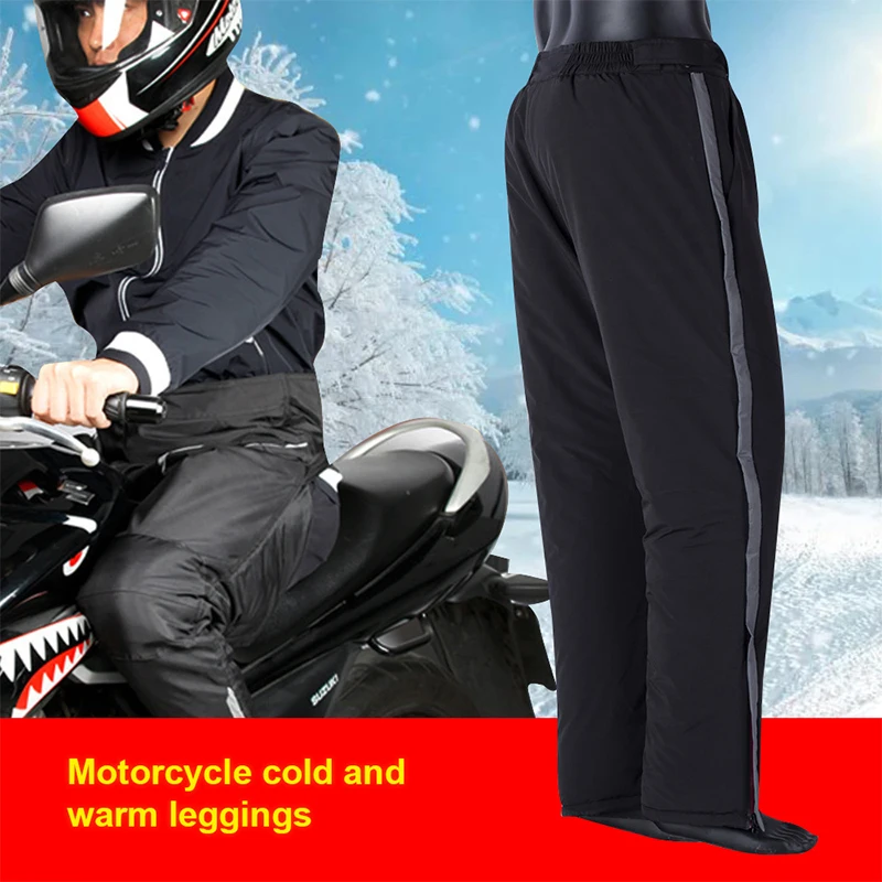 Top Trends: Winter Motorcycle Pants Water Windproof Protection Men Riding Warm Leg Cover Outdoor Cycling Knee Pad Fall-Proof Leggings Guard Shoppable Styles