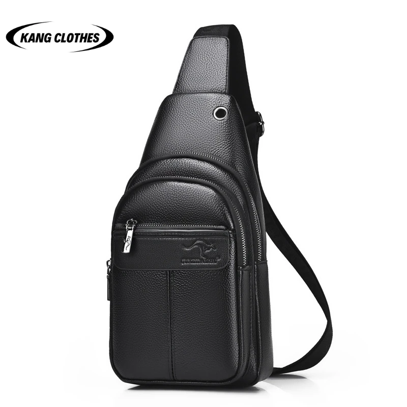 Top Trends: New 2023 Men's Chest Bag Shoulder Bag Large Capacity Fashion Crossbody Bag PU Leather Handbag Retro Casual Shoulder Bag Shoppable Styles