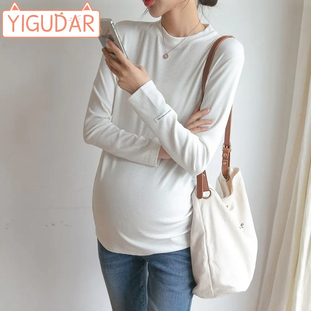 Top Trends: Women&#039;s Maternity Long Sleeve Pregnant Blouses Tops Flattering Side Maternity Clothes Pregnancy T-Shirt Pregnancy Clothes Shoppable Styles