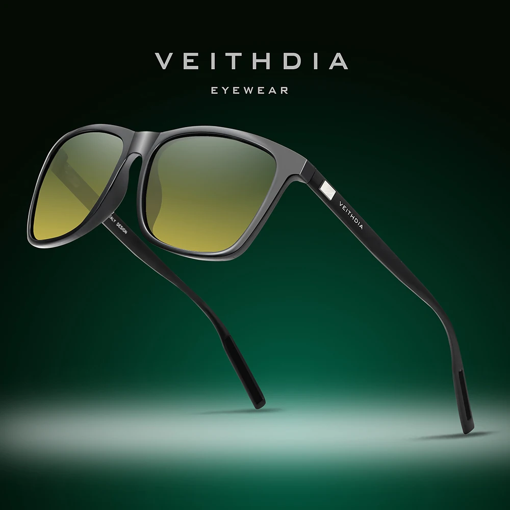 Top Trends: VEITHDIA Sunglasses Pilot Men Brand Driving Fashion Polarized UV400 Lens Unisex Vintage Eyewear Male Glasses For Women VT6108 Shoppable Styles