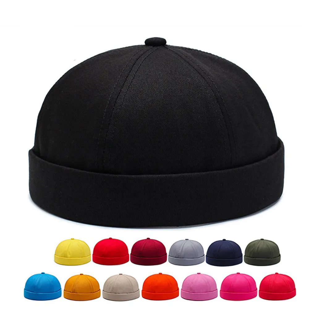 Top Trends: New Brimless Hat Men Docker Cap Women Fitted Dome Beanie Skullcap Summer Hip Hop Cap Unisex Rogue Cap Watch Beanie Shoppable Styles