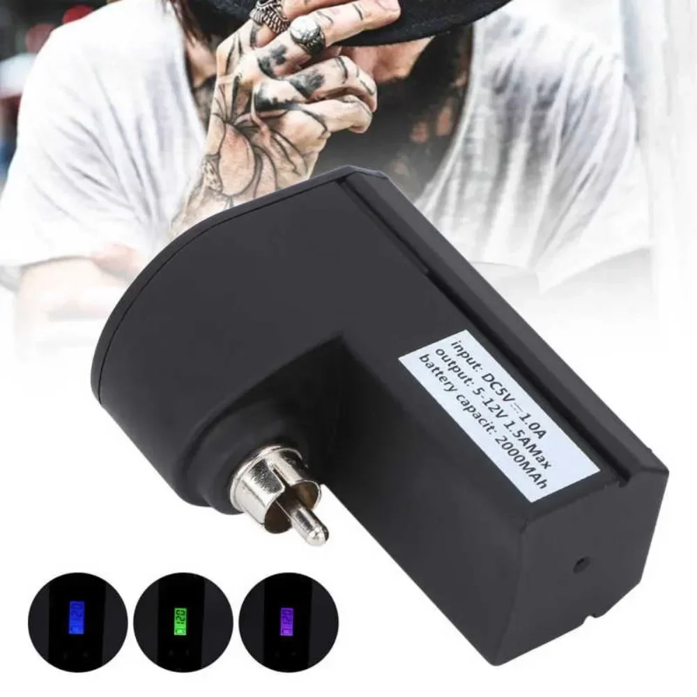 Top Trends: Wireless Tattoo Power Supply Footswitch Bend Elbow Mini Battery Tattoo Power Supply Portable LCD Display Tattoo Machine Battery Shoppable Styles