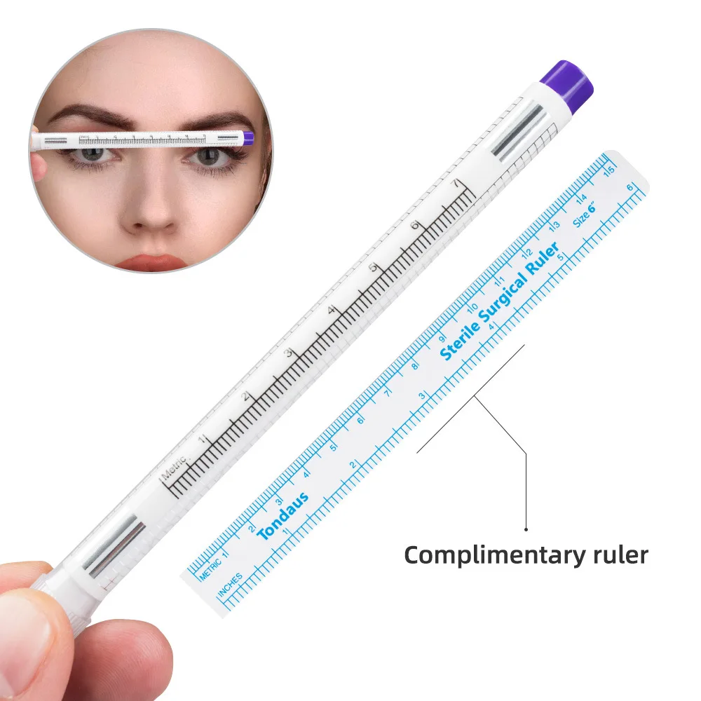 Top Trends: Korean Tattoo Sterile Embroidery Marking Pen Surgical Eyebrow Mark Pen Waterproof White Floating Lip Line Positioning Pencil Shoppable Styles - Image 4