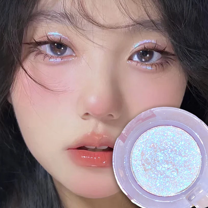 Top Trends: Potato Texture Glitter Eyeshadow Palette Pearlescent Diamond Monochrome Highlighter Powder Brighten Shiny Eyes Makeup Cosmetics Shoppable Styles