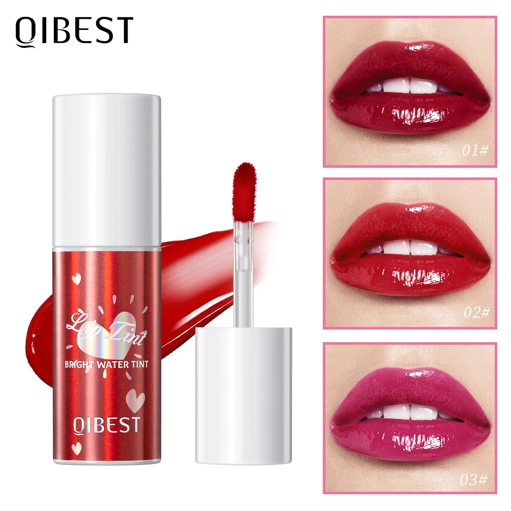 Top Trends: QIBEST Mirror Lip Glaze Water Lipgloss Sexy Red Lip Tint Liquid Lipstick Long-lasting Moisturizing Natural Beauty Lips Makeup Shoppable Styles