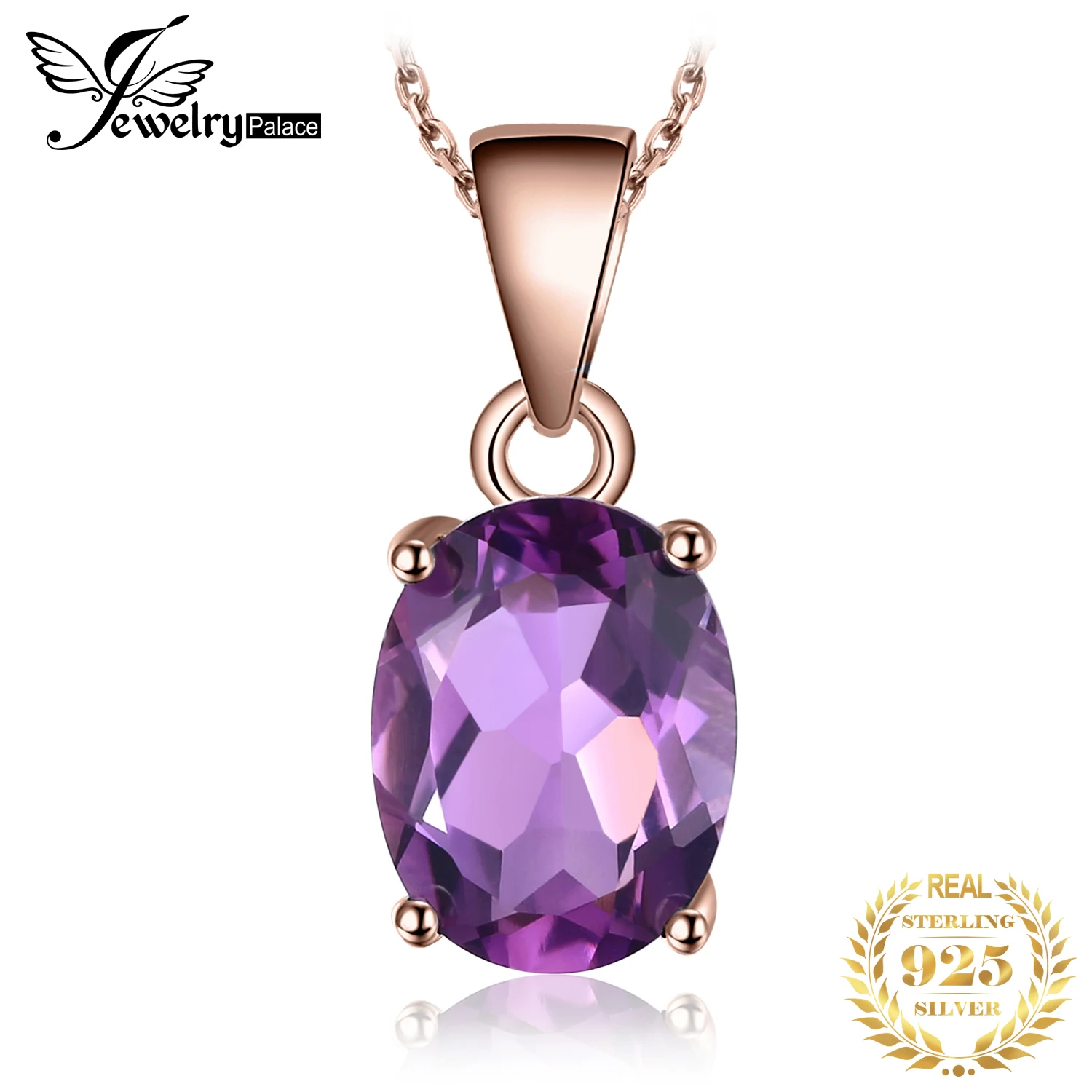 Top Trends: JewelryPalace Rose Gold Yellow Gold Plated Natural Amethyst Citrine Garnet Topaz 925 Sterling Silver Pendant Necklace No Chain Shoppable Styles