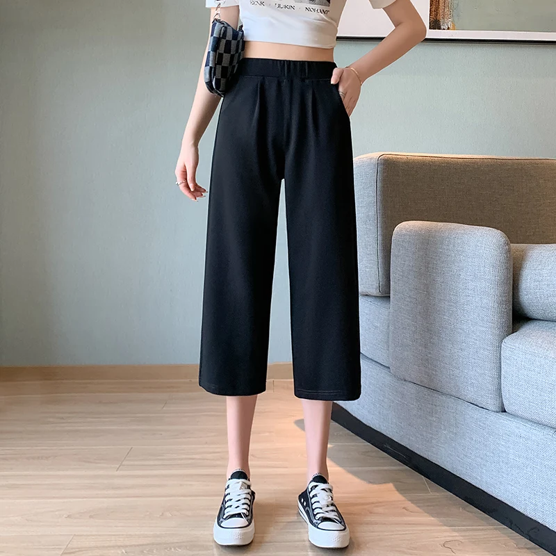 Top Trends: Pants For Women Straight Loose Wide Leg Pants High Waist Casual Sweatpants Black Trousers Y2K Summer Korean Fashion Capris Shoppable Styles