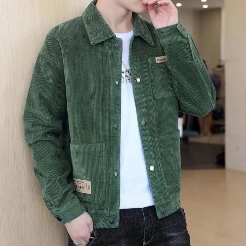 Top Trends: High Quality Men's Corduroy Coats 2023 New Spring Autumn Casual Multi-pocket Thin Bomber Jackets Men Workwear Oversize M-5XL Shoppable Styles