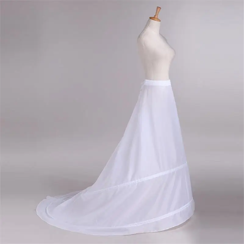 Top Trends: White Underskirt Wedding Skirt Petticoats Slip Wedding Accessories Chemise 2 Hoops For Mermaid Tail Dress Petticoat Crinoline Shoppable Styles