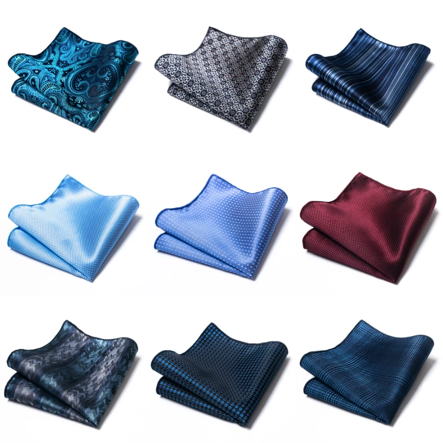 Top Trends: Mix Colors Great Quality Silk Gold Plaid Man's Independence Day Fit Group Pocket Square Handkerchiefs Shoppable Styles