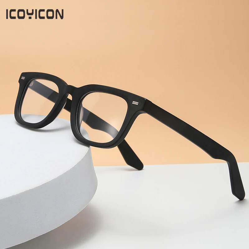 Top Trends: New Acetate Glasses Square Full Frame Eyeglasses Men Women Simple Matte Fashion Spectacles Optical Prescription Eyewear BOA1182 Shoppable Styles