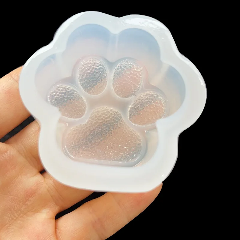 Top Trends: Crystal Diamond Cat Paw Silicone Mold For Resin DIY Dog Paw Keychain Jewelry Pendant Epoxy Resin Mold Chocolate Mold Shoppable Styles