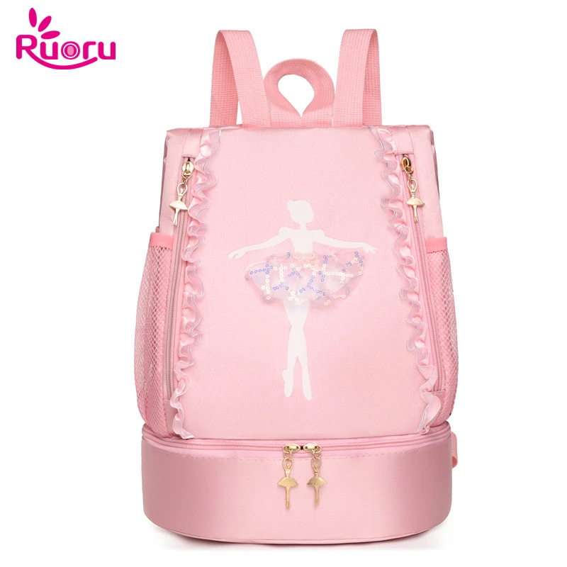 Top Trends: Ruoru New Ballet Dance Bag School Backpack Girls Kids Ballet Bag Storage Bags Ballerina Handbag Shoulder Bag With Lace Shoppable Styles