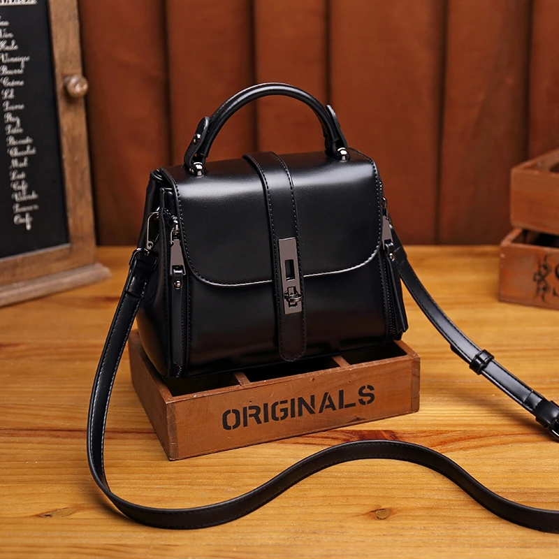 Top Trends: Fashion Small Square Women Shoulder Bags Lock Solid Color PU Leather Messenger Bag Flap Crossbody Bag Luxury Designer Handbags Shoppable Styles