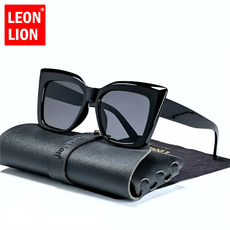 Top Trends: LeonLion 2023 Oversized Sunglasses Women Retro Cateye Eyewear For Women / Men Wholesale Luxury Square Glasses Gafas De Sol UV400 Shoppable Styles