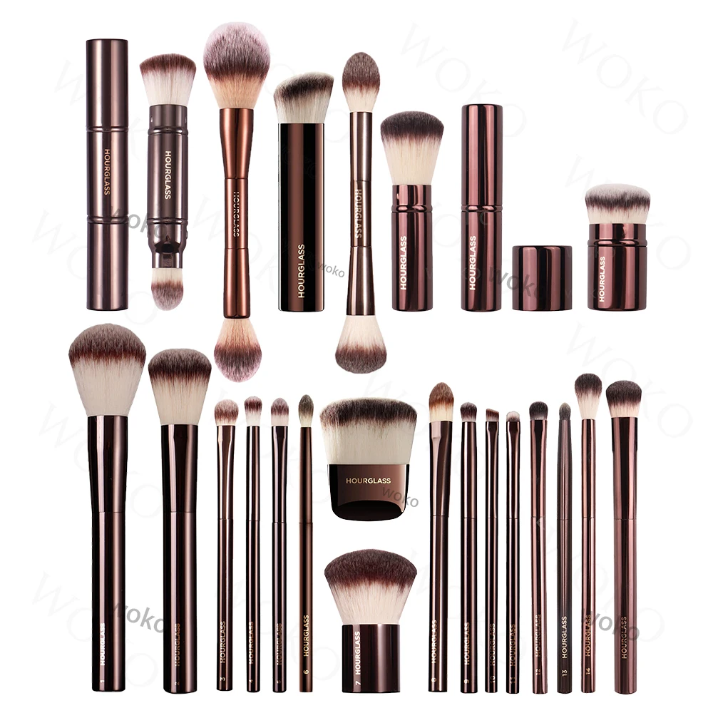 Top Trends: Hourglass Series Powder Foundation Makeup Brush Kabuki Contour Cream Blush Bronzer Make Up Eyeshadow Eyeliner Smudge Brush Shoppable Styles