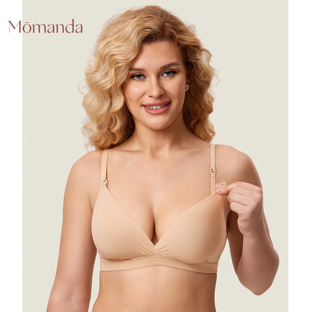 Top Trends: MOMANDA Natural Fit Crossover Maternity Nursing Bra Wire Free Pregnant Women's Breast Feeding Linerie Pregency Accessories A123 Shoppable Styles