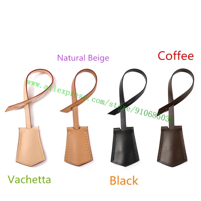 Top Trends: Top Grade Real Vachetta Vegetable Tanned Calfskin Key Bell Leather Cover Hanging Name Tag Customization Hot Stamp Service Shoppable Styles