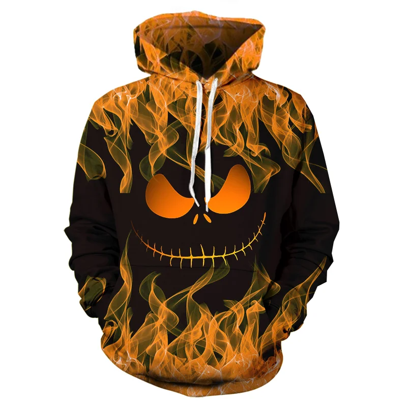 Top Trends: Autumn / Winter Men&#039;s And Women&#039;s Long Sleeve Hoodie 3D Printed Hoodie Halloween Flame Hoodie Casual Fashion Graphic Sweatshirt Shoppable Styles