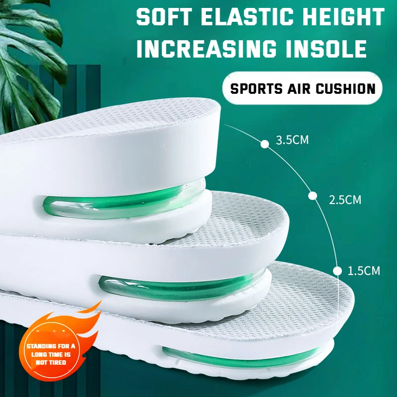 Top Trends: 1Pair Orthopedic Height Increase Insole For Feet Sports Air Insoles Comfort Plantar Fasciitis Shoes Inserts Shock Absorbing Pads Shoppable Styles