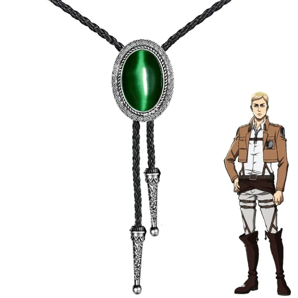 Top Trends: Attack On Titan Shingeki No Kyojin Leader Erwin Smith Queen Christa Lenz Cosplay Necklace Pendant Bolo Tie Prop Accessory Gift Shoppable Styles