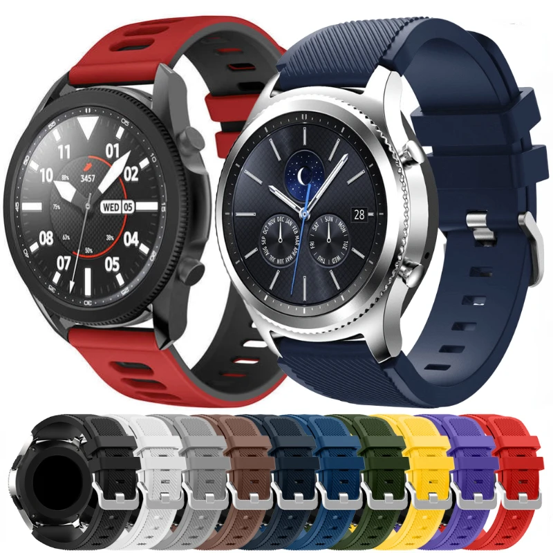 Top Trends: 22mm 20mm Silicone Band For Samsung Watch 5 / 4 / 3 / Gear S3 / Huawei Watch 4 / 3 / GT2-3 Pro Sport Bracelet Belt Amazfit GTR 4 / GTS Correa Shoppable Styles