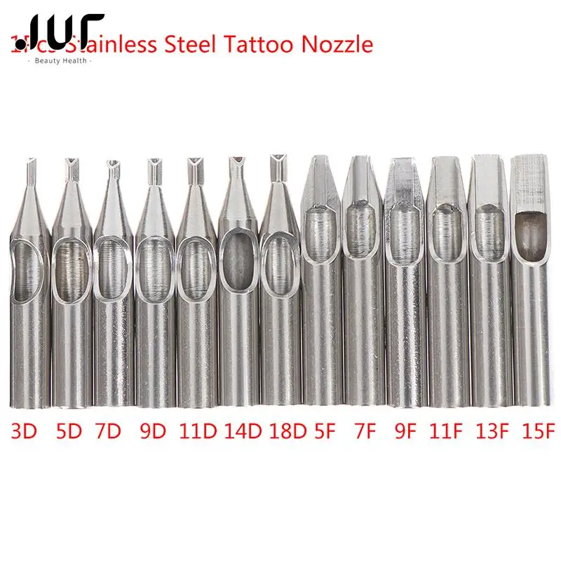 Top Trends: 1PC 304 Stainless Steel Tattoo Tips Kit Tattoo Nozzle Tips Diamond Tip For Tattoo Needles Permanent Makeup High Quality Shoppable Styles