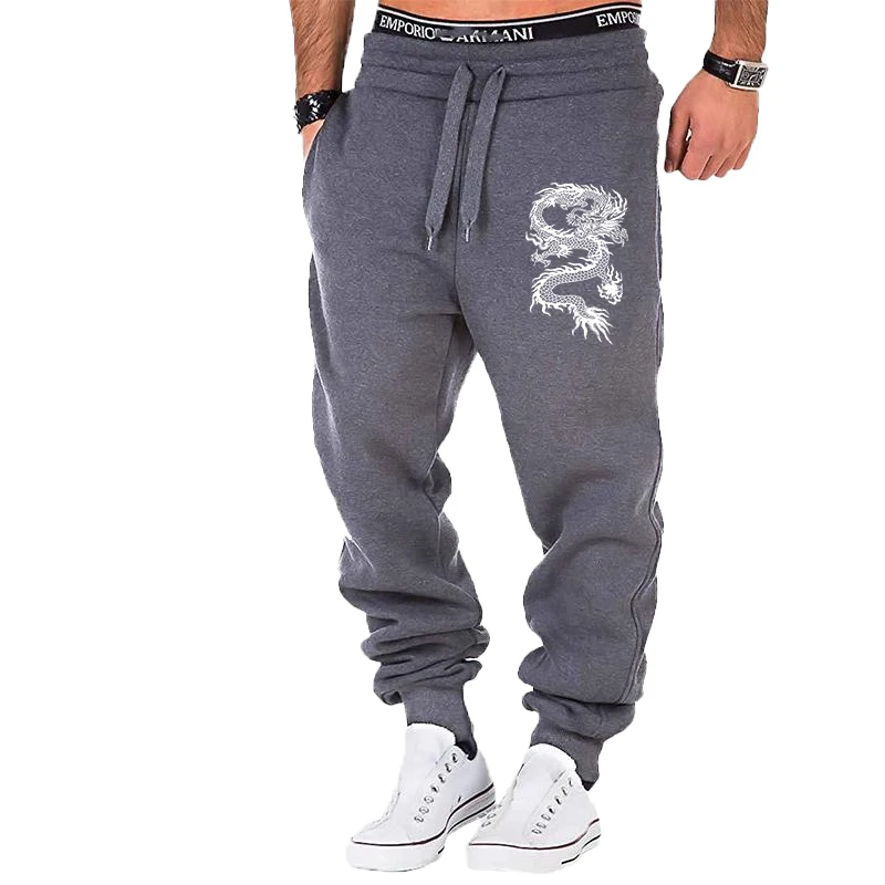 Top Trends: Fashion Casual Dragon Printed Jogger Pants Men Fitness Gyms Pants Tight Outdoor Sweatpants Running Pants Mens Trousers S-4XL Shoppable Styles - Image 6