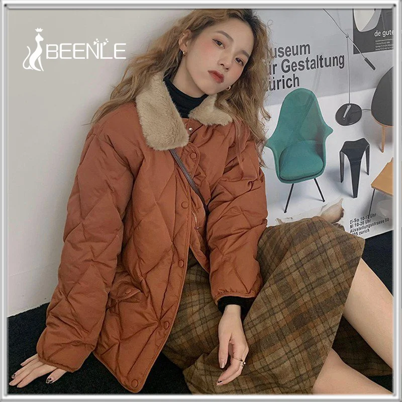 Top Trends: BEENLE Winter Women's Demi-season Jackets Quilted Loose Warm Korean Fashion Down Coats Casual Soft Bomber Jacket Loose Cardigan Shoppable Styles