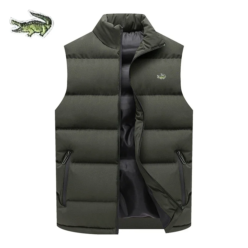 Top Trends: CARTELO Embroidered Jacket Vest Spring Autumn New Men&#039;s Vest Solid Color Sleeveless Down Vest Jacket Casual Padded Jacket Jacket Shoppable Styles