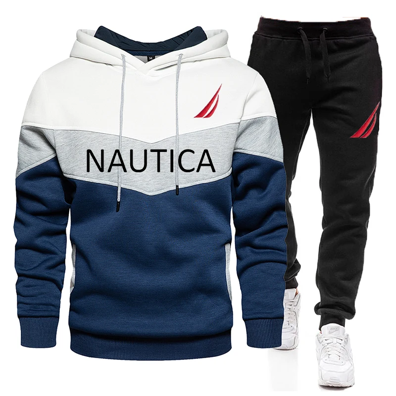 Top Trends: Nautica Spring And Fall Men's Outdoor Sports Two-piece Hoodie + Fitness Pants Running Trip Mountaineering Suit New Style 2023 . Shoppable Styles - Image 2