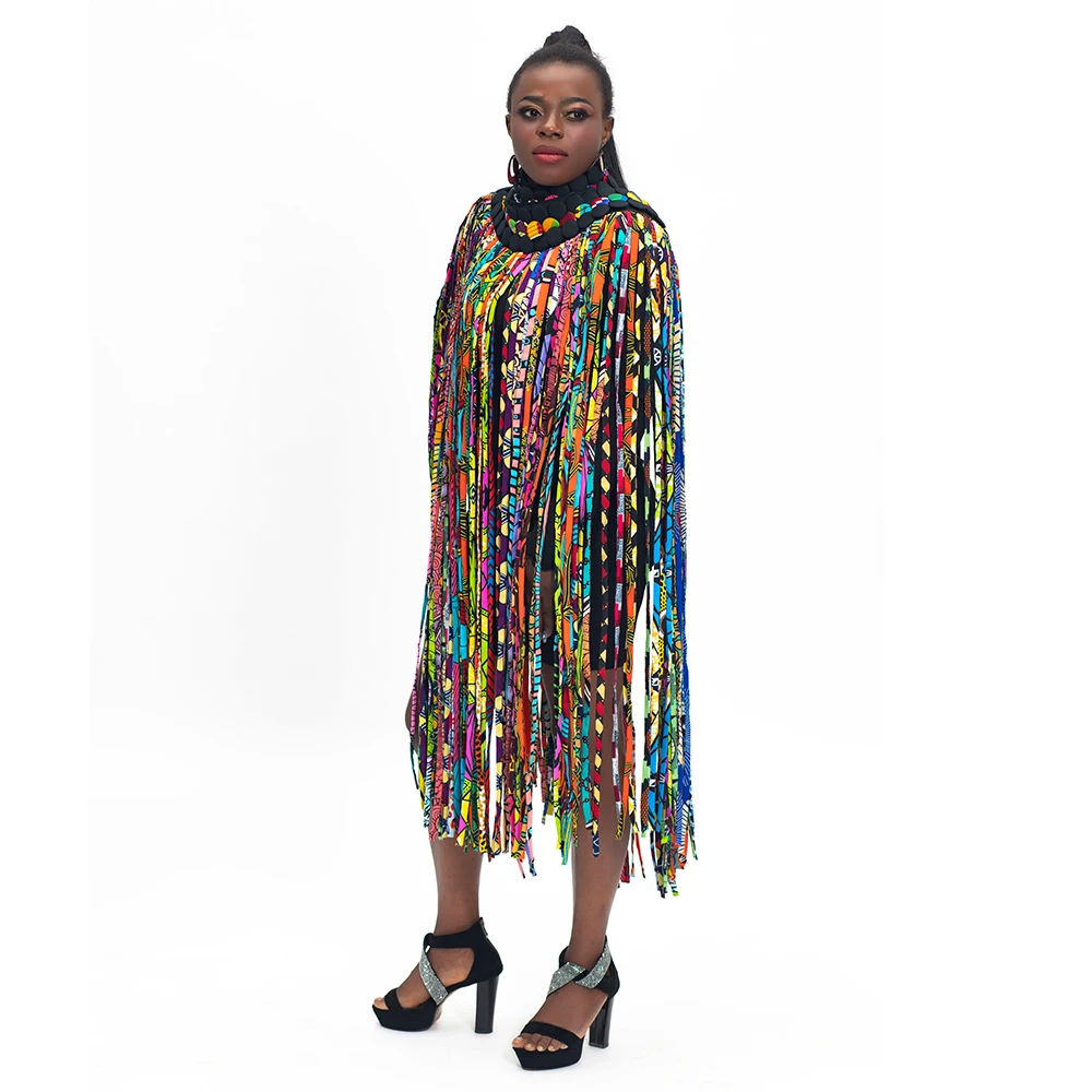 Top Trends: African Women Handmade Dress Jewelry Skirt African Ankara Tassel Skirt Jewelry Multi Shawl Tribal SP017 Shoppable Styles