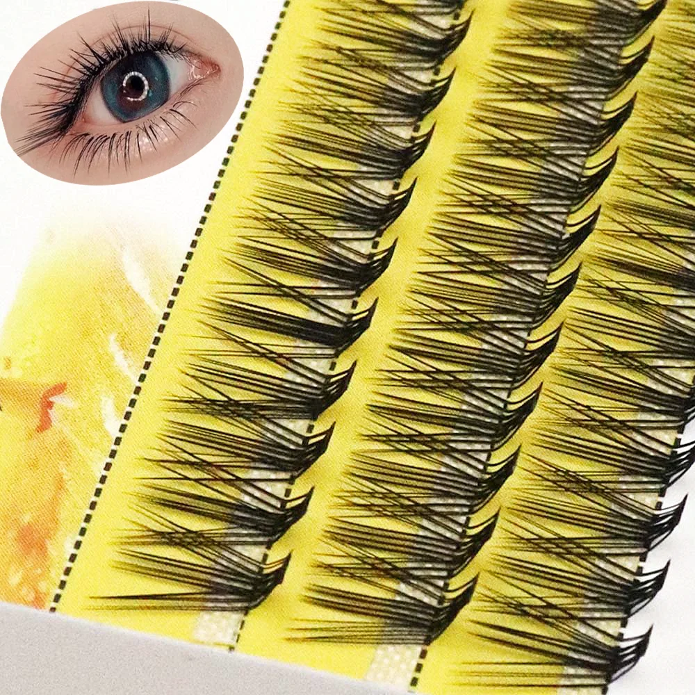 Top Trends: New 20D L Curl Eyelash Cluster 3D Russia Natural Individual Eyelashes 1 Box / 60 Bunches Mink Lashes Extension Makeup Wholesale Shoppable Styles