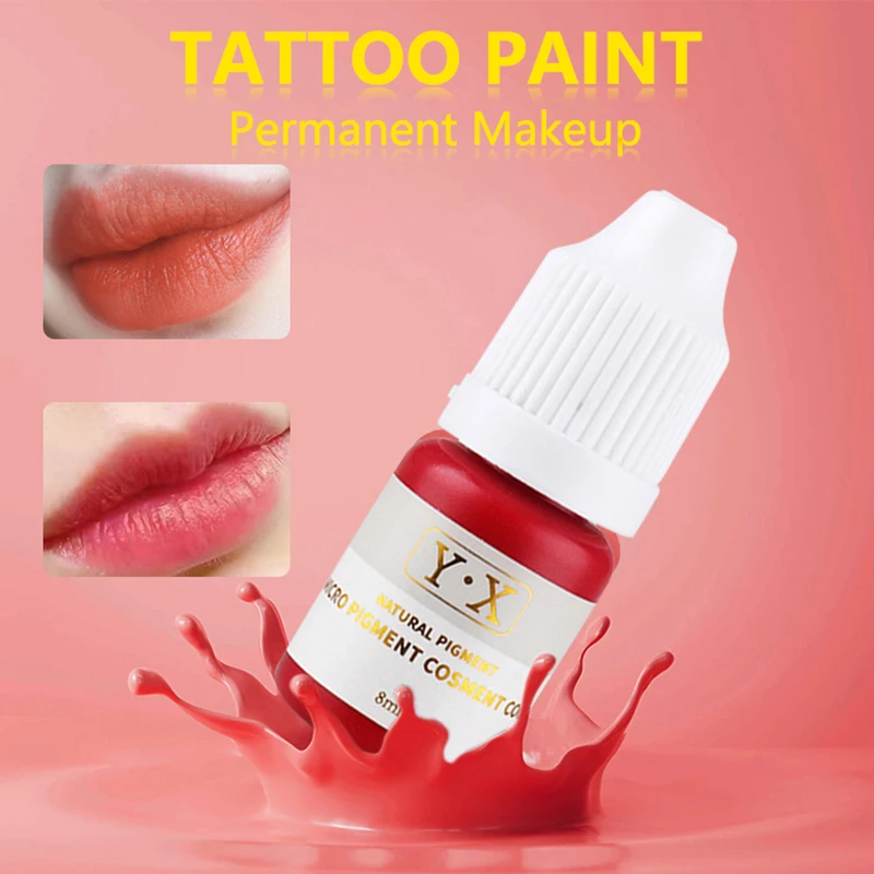 Top Trends: 8ml Semi-Permanent Eyebrow And Lip Tattoo Ink Professional Fashion Tattoo Pigment Beauty Health Supplies For Micropigmentation Shoppable Styles