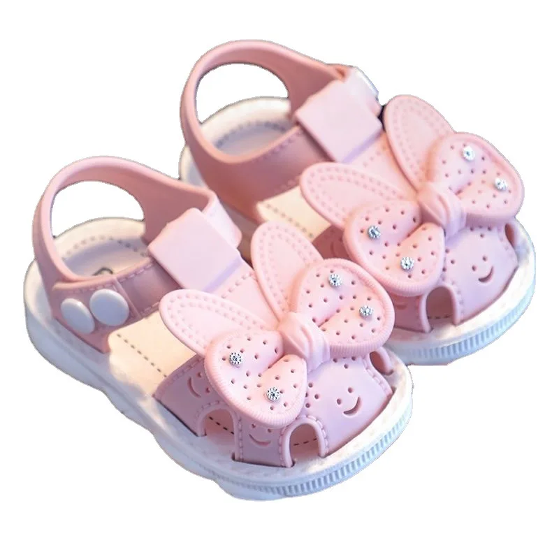 Top Trends: Fashion Style Baby Girl Bow Princess Shoes Pearl Rhinestone Butterfly Sandals For Girls Sequin Dance Performance Shoes For Kids Shoppable Styles - Image 5