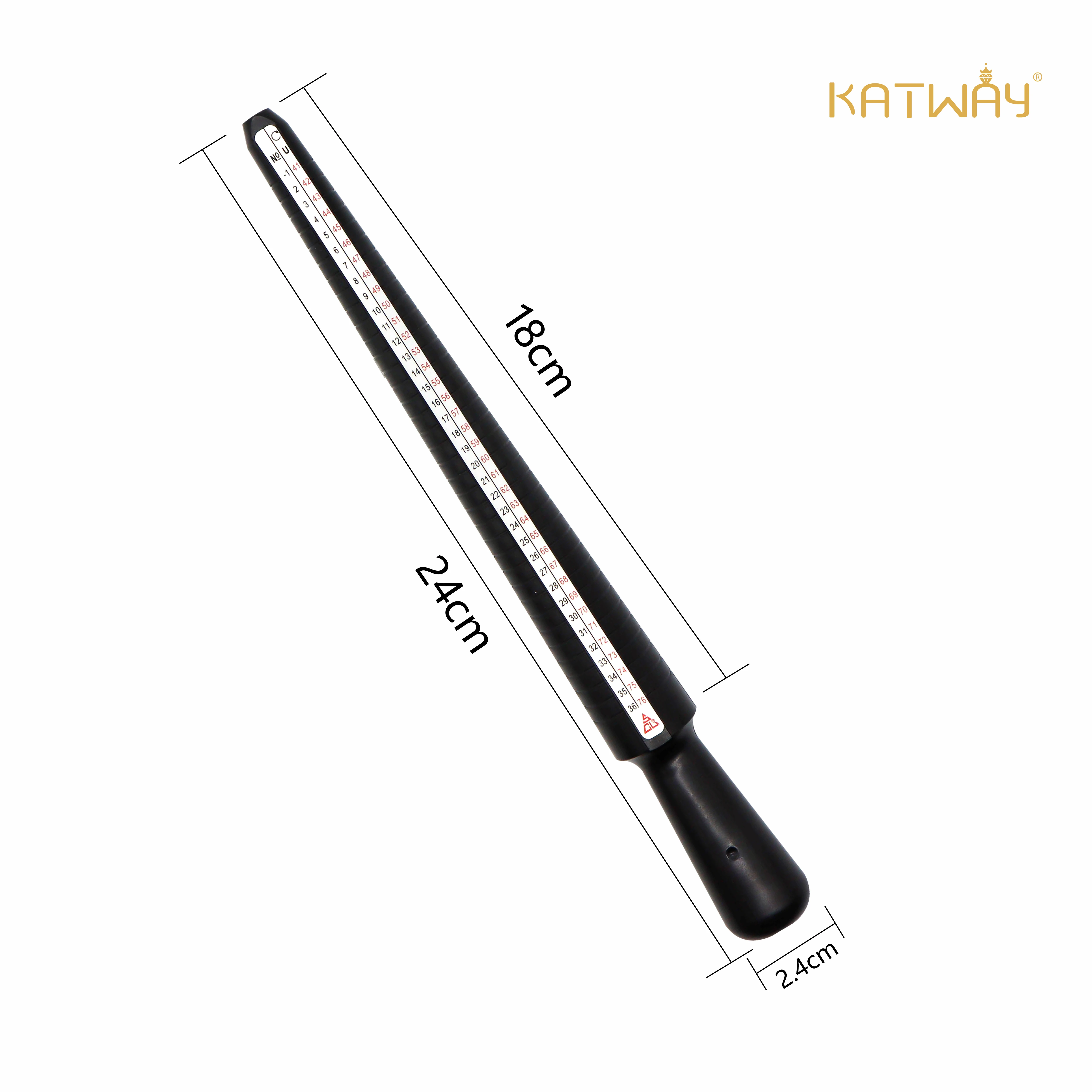 Top Trends: KATWAY Professional Ring Sizer Measuring Gauge Mandrel Stick Finger Tool For Jewelry Making Perimeter Size For DIY Tools Set Shoppable Styles - Image 6