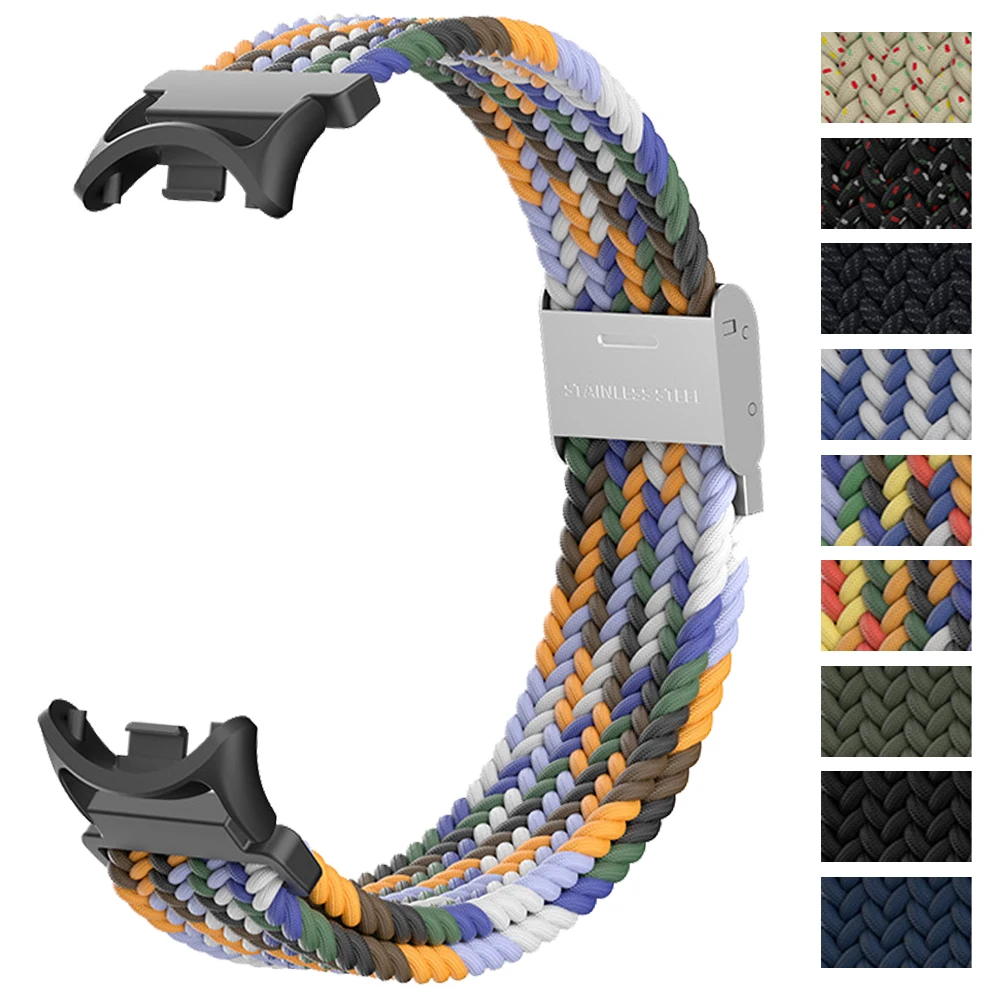 Top Trends: Braided Solo Loop For Xiaomi Mi Band 8 Strap Accessories Elastic Nylon Watchbands Replacement Correa Bracelet For Miband 8 NFC Shoppable Styles