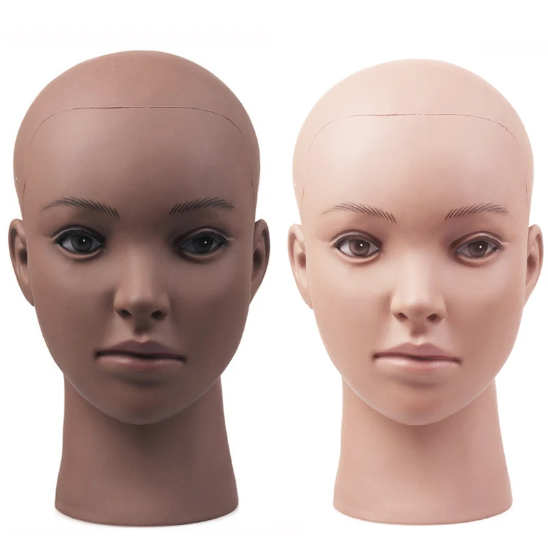 Top Trends: New Female Bald Mannequin Head With Stand To Choose Cosmetology Practice Training Manikin Head For Hair Styling Wigs Making Shoppable Styles