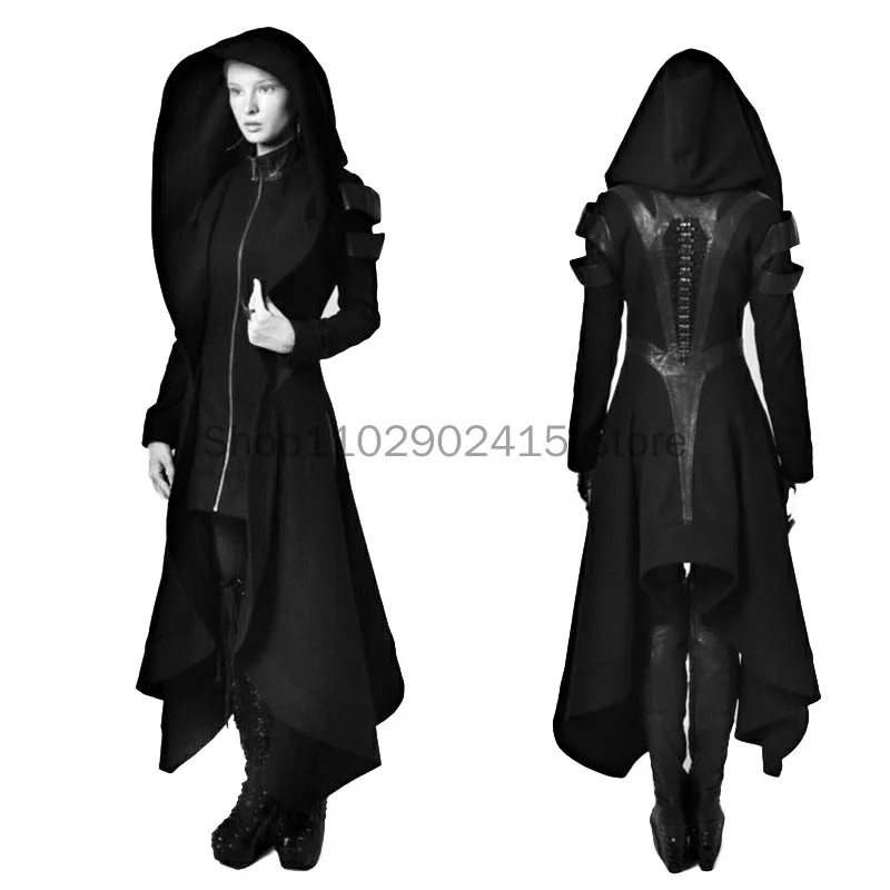 Top Trends: 2023 New Women Vintage Steampunk Victorian Gothic Coat Jacket Lace Trim Bandage Medieval Halloween Cosplay Costume Shoppable Styles